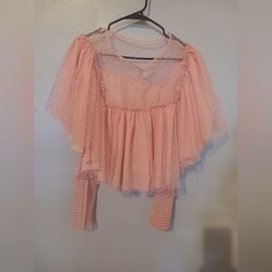 Agaric edge,bubble  sleeve short style